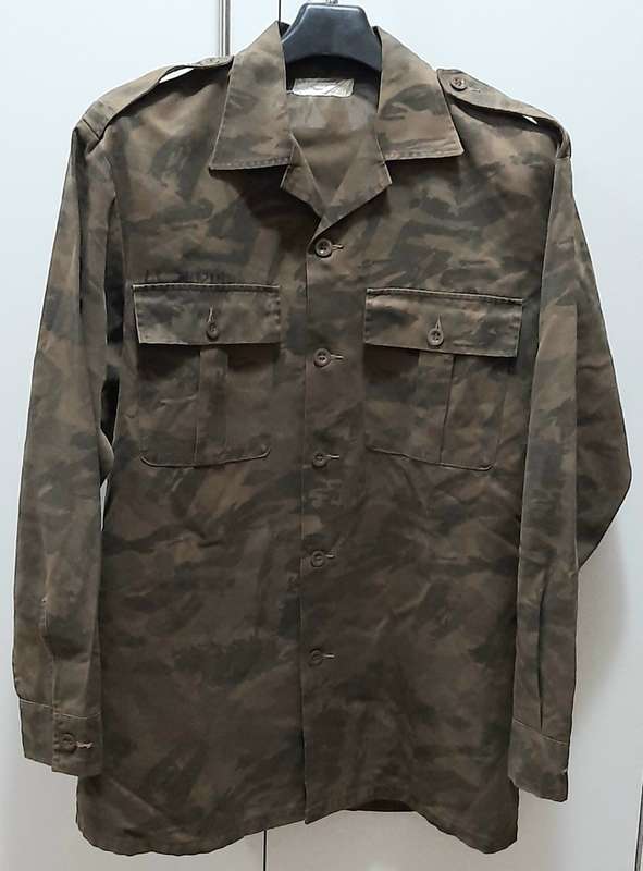Border War 1980 S.A. Railway Police Task Force Camouflage Long Sleeve Shirt - Att. Officer (Large)