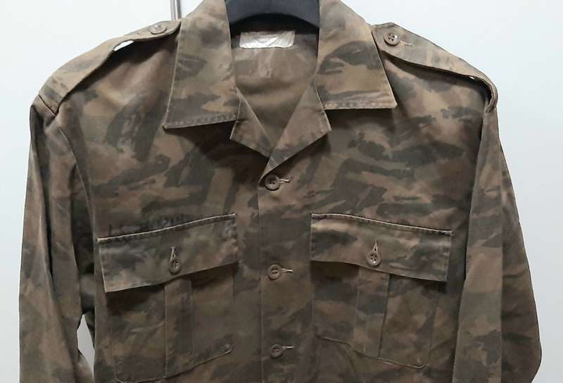 Border War 1980 S.A. Railway Police Task Force Camouflage Long Sleeve Shirt - Att. Officer (Large)