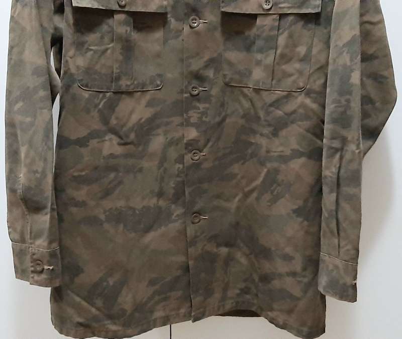 Border War 1980 S.A. Railway Police Task Force Camouflage Long Sleeve Shirt - Att. Officer (Large)