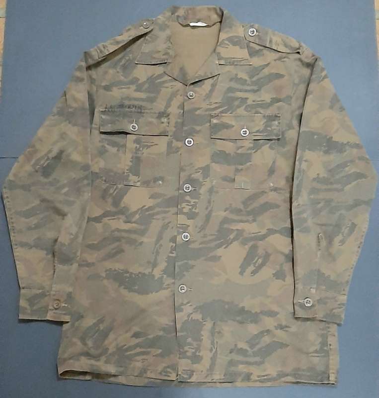 Border War 1980 S.A. Railway Police Task Force Camouflage Long Sleeve Shirt - Att. Officer (Large)