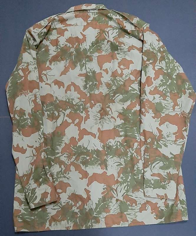 **Border War : 1980s  2nd Pattern Camouflage Unissued L/Sleeve Shirt (LARGE).**