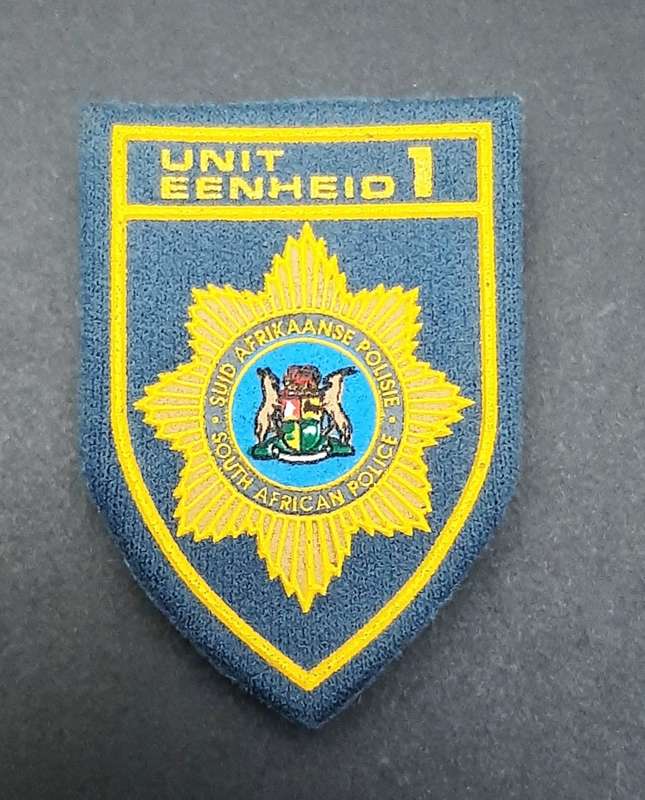 **Border War : 1980s S.A.P Riot Unit 1  Blue Chest Flash(All Pins).**