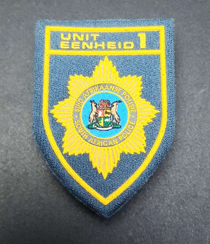 **Border War : 1980s S.A.P Riot Unit 1  Blue Chest Flash(All Pins).**