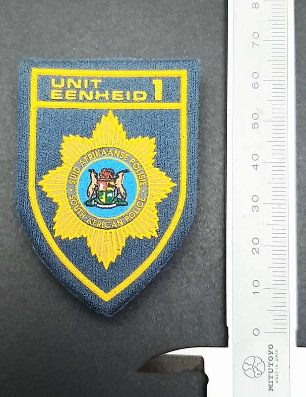 **Border War : 1980s S.A.P Riot Unit 1  Blue Chest Flash(All Pins).**