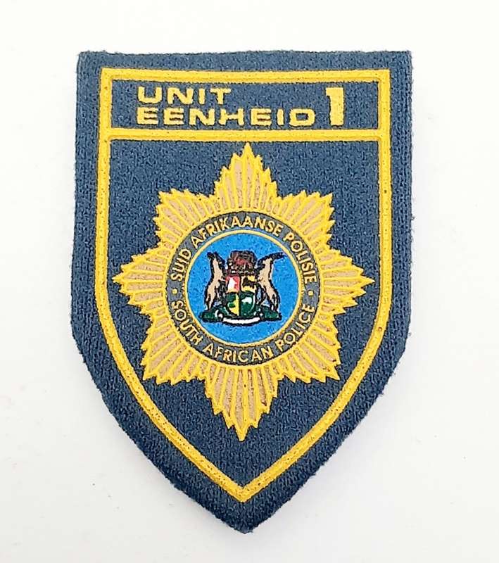 **Border War : 1980s S.A.P Riot Unit 1  Blue Chest Flash(All Pins).**