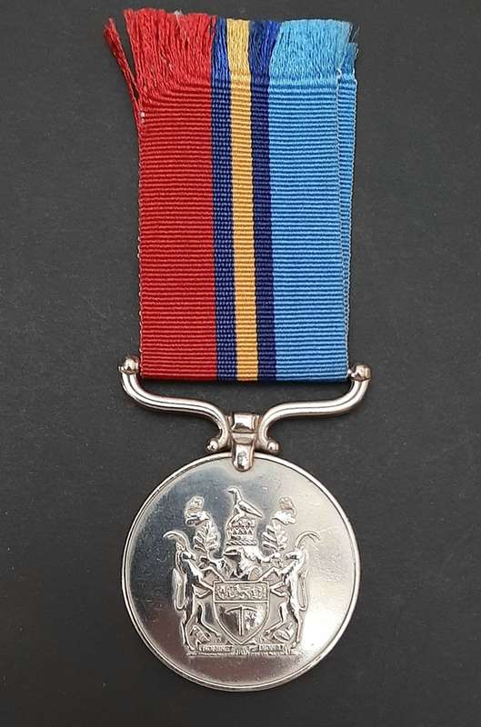 **1970s Rhodesian Bush War: General Service Medal att. Native Soldier ( Private Dube)**