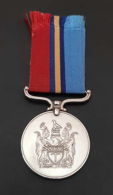 **1970s Rhodesian Bush War: General Service Medal att. Native Soldier ( Private Dube)**