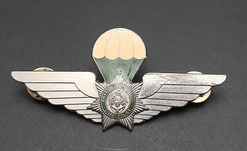 **Border War : 1980s Ciskei Police Special Task Force Para Wings (All Pins).**