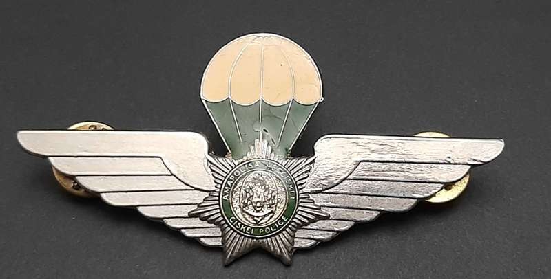 **Border War : 1980s Ciskei Police Special Task Force Para Wings (All Pins).**