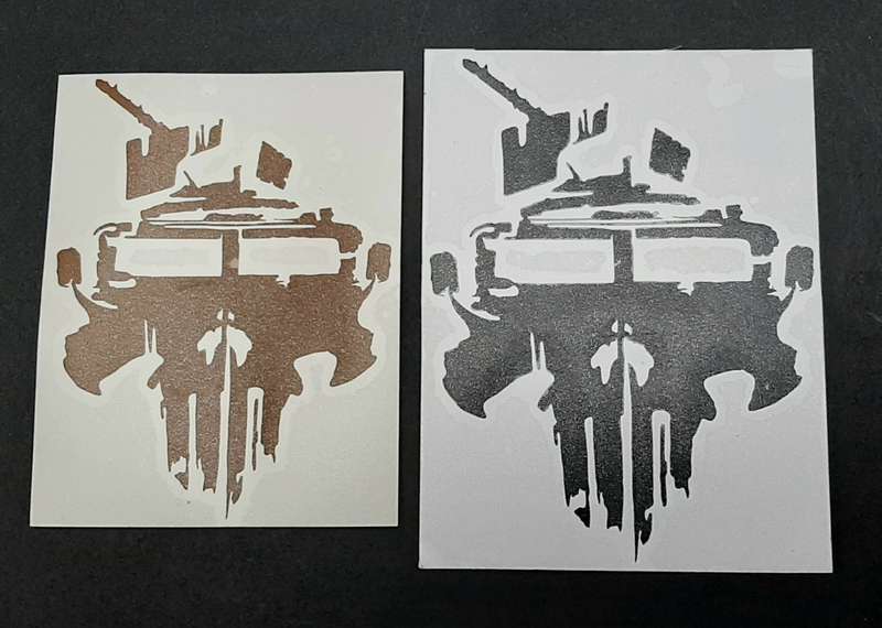 Border War Commemorative SA Police `Punisher` Casspir Medium Vinyl Decals x2