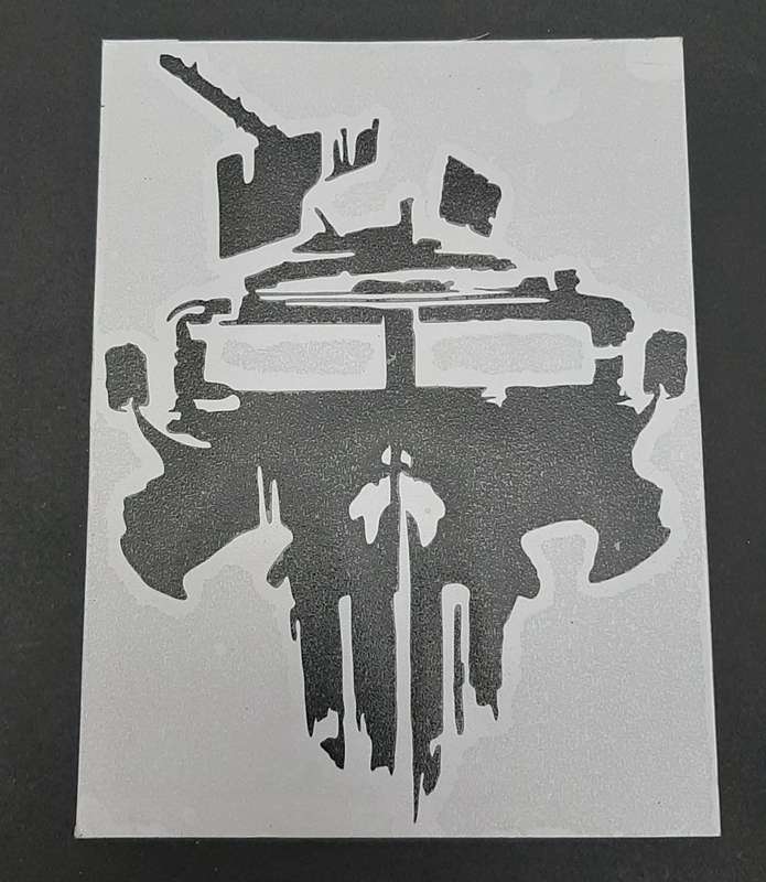 Border War Commemorative SA Police `Punisher` Casspir Medium Vinyl Decals x2