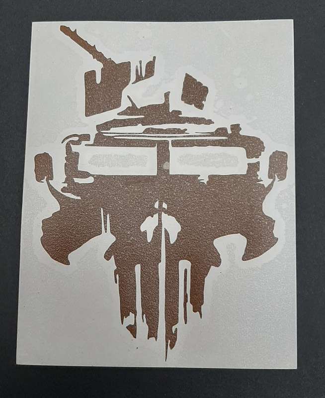 Border War Commemorative SA Police `Punisher` Casspir Medium Vinyl Decals x2