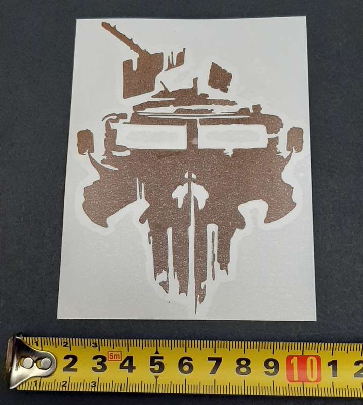 Border War Commemorative SA Police `Punisher` Casspir Medium Vinyl Decals x2