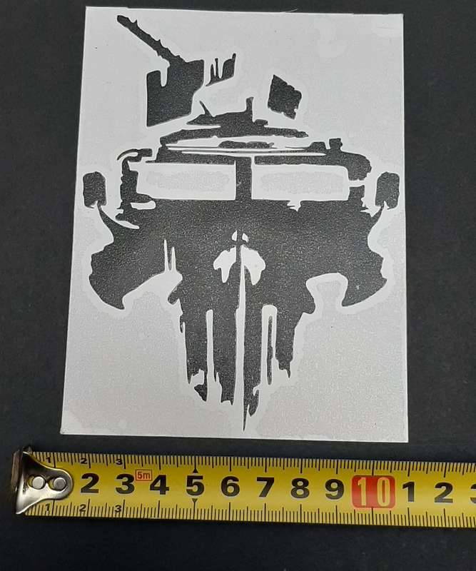 Border War Commemorative SA Police `Punisher` Casspir Medium Vinyl Decals x2