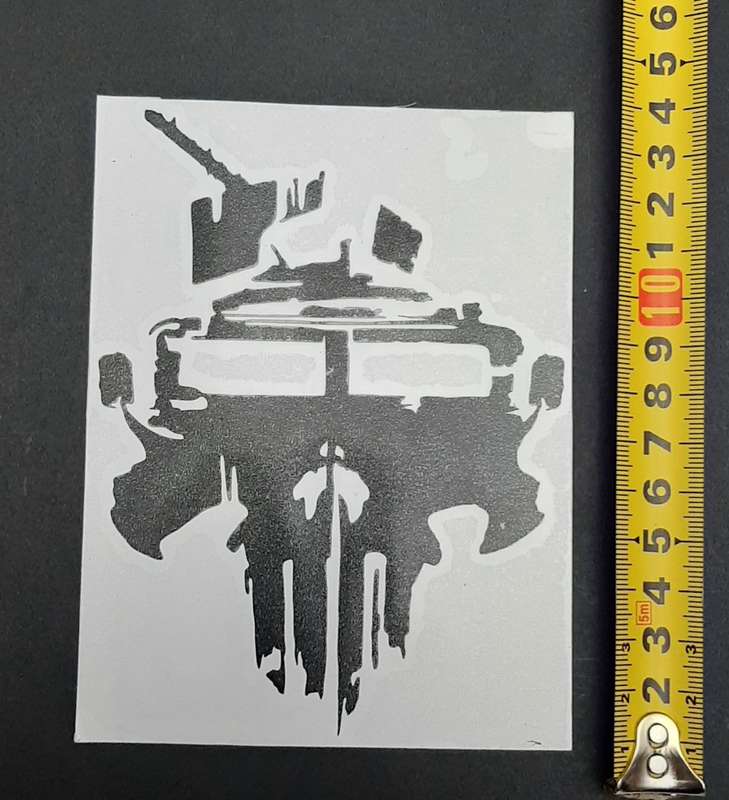 Border War Commemorative SA Police `Punisher` Casspir Medium Vinyl Decals x2