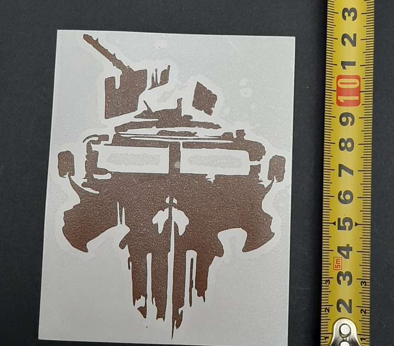 Border War Commemorative SA Police `Punisher` Casspir Medium Vinyl Decals x2