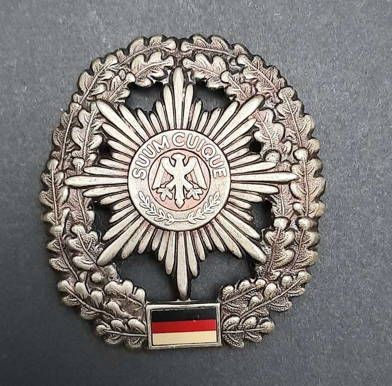 1990s German Bundeswehr Feldjäger Beret Badge Pins