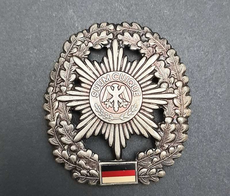 1990s German Bundeswehr Feldjäger Beret Badge Pins