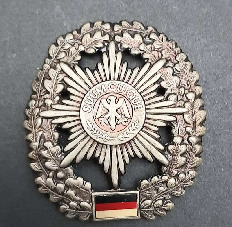 1990s German Bundeswehr Feldjäger Beret Badge Pins