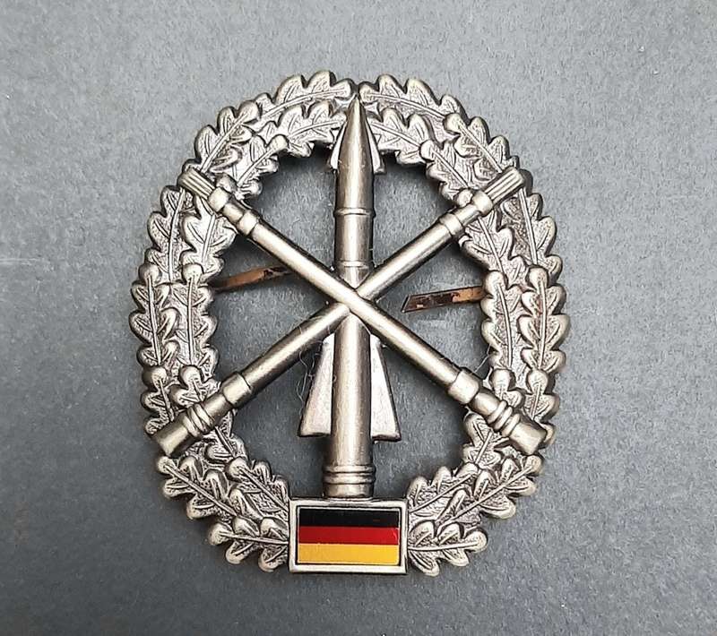 1990s German Bundeswehr Air Defence Beret Badge Pins