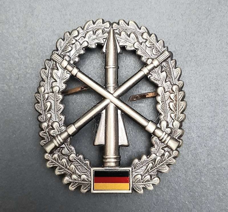 1990s German Bundeswehr Air Defence Beret Badge Pins