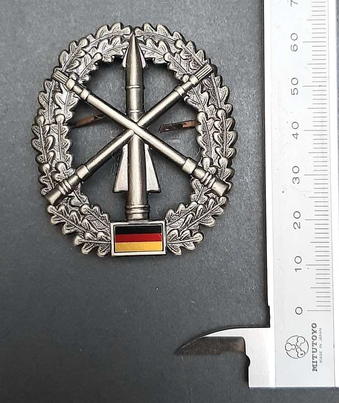 1990s German Bundeswehr Air Defence Beret Badge Pins