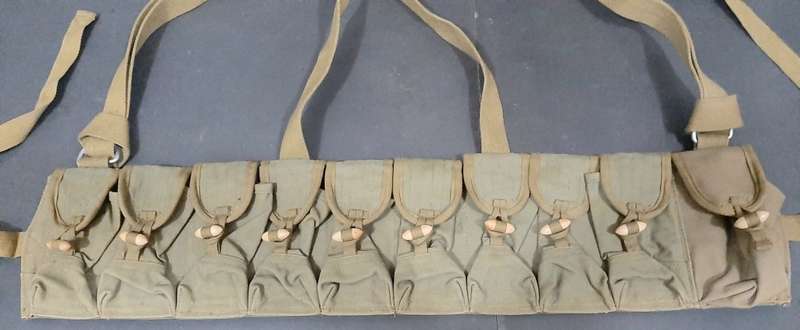 **Border War: 1980s Chinese Type 56 SKS Chest Webbing (10 Pocket).**