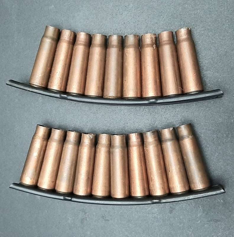 **Border War : 1980s SKS 2 x Stripper Clips w/ Spent Casings (INERT)**