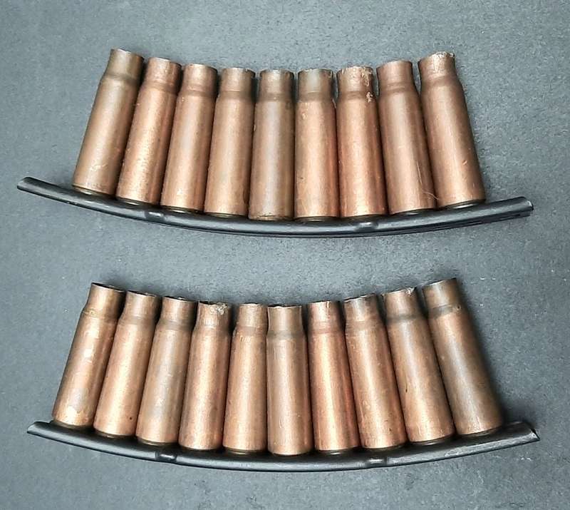 **Border War : 1980s SKS 2 x Stripper Clips w/ Spent Casings (INERT)**
