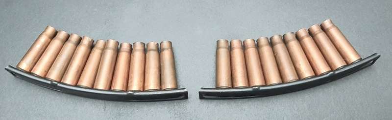 **Border War : 1980s SKS 2 x Stripper Clips w/ Spent Casings (INERT)**
