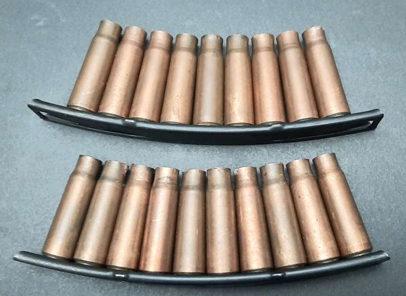 **Border War : 1980s SKS 2 x Stripper Clips w/ Spent Casings (INERT)**