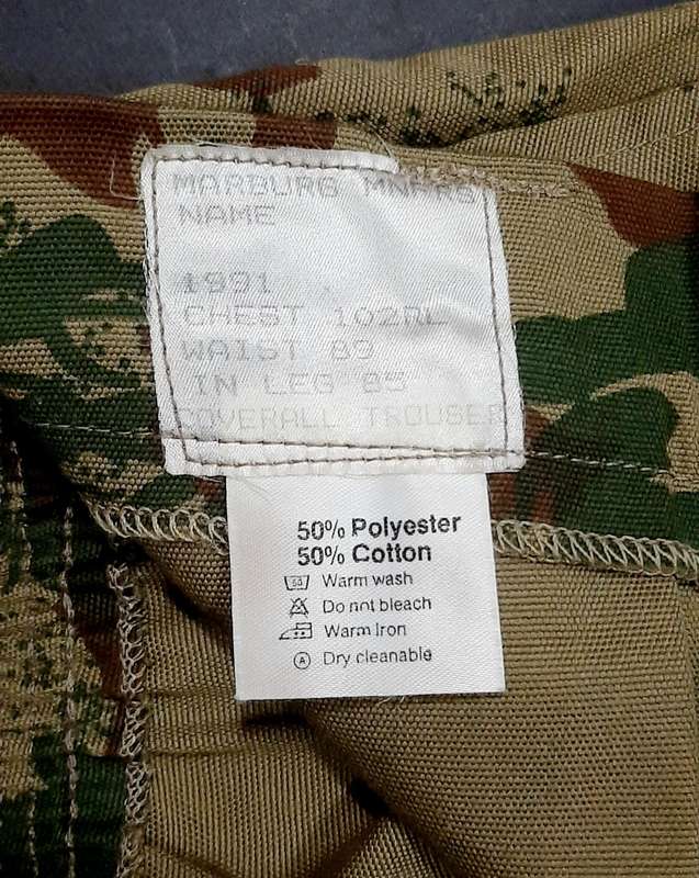 Unissued 1990s S.A.P 2nd Pattern Camouflage Coverall Trousers (Large)