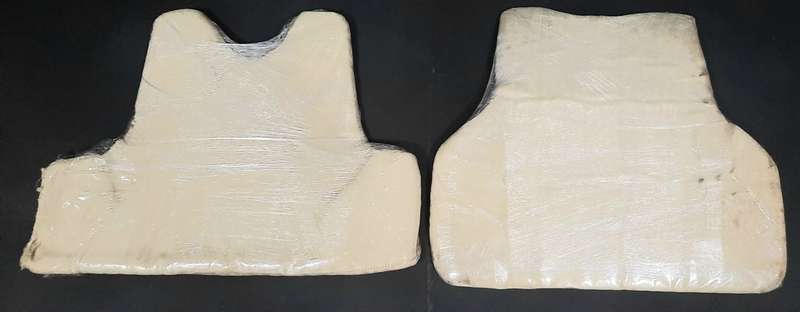 **UNISSUED : 1990s S.A.P  Soft Ballistic Bulletproof Vest Panels x2 (X-LARGE).**
