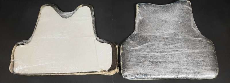 **UNISSUED : 1990s S.A.P  Soft Ballistic Bulletproof Vest Panels x2 (X-LARGE).**