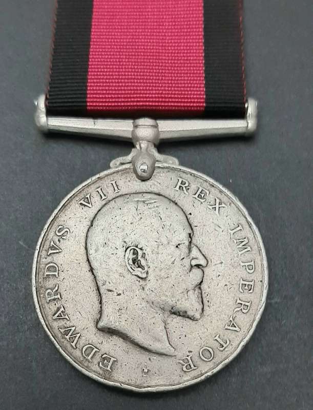 **RARE: 1906 Natal Rebellion `Bambatha` Medal w/ Ribbon (Copy Medal Roll).**