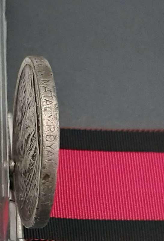 **RARE: 1906 Natal Rebellion `Bambatha` Medal w/ Ribbon (Copy Medal Roll).**