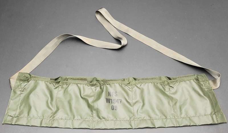 ** 1960s British Army: Territorial .303 Nylon 5-Pocket Bandolier. **