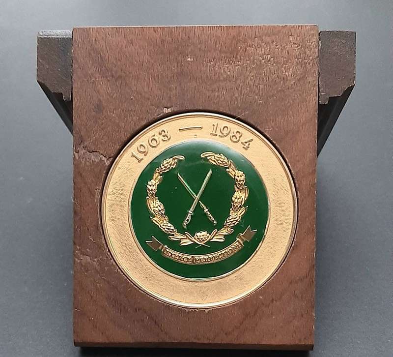 **RARE: 1980s SADF Maj-General D.J. Mortimer SA Infantry School/ Association Award Lot x 9 Pcs.**