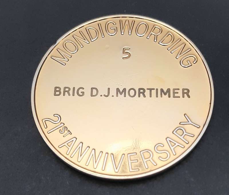 **RARE: 1980s SADF Maj-General D.J. Mortimer SA Infantry School/ Association Award Lot x 9 Pcs.**