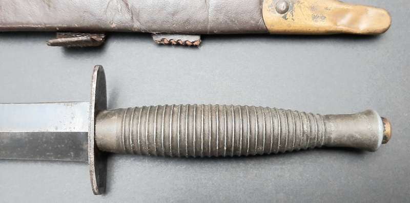 **RARE: WW2 Fairbairn-Sykes 3rd Pattern Fighting Knife w/ Scabbard (William Rodgers, Sheff.)**