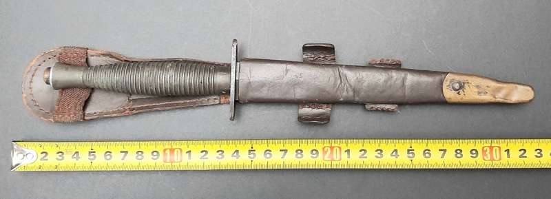 **RARE: WW2 Fairbairn-Sykes 3rd Pattern Fighting Knife w/ Scabbard (William Rodgers, Sheff.)**