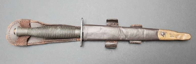 **RARE: WW2 Fairbairn-Sykes 3rd Pattern Fighting Knife w/ Scabbard (William Rodgers, Sheff.)**