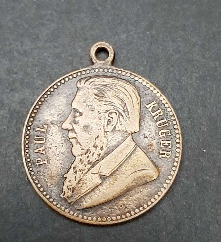 Boer War 1900 German Bronze `Paul Krüger` Independence Struggle Medallion