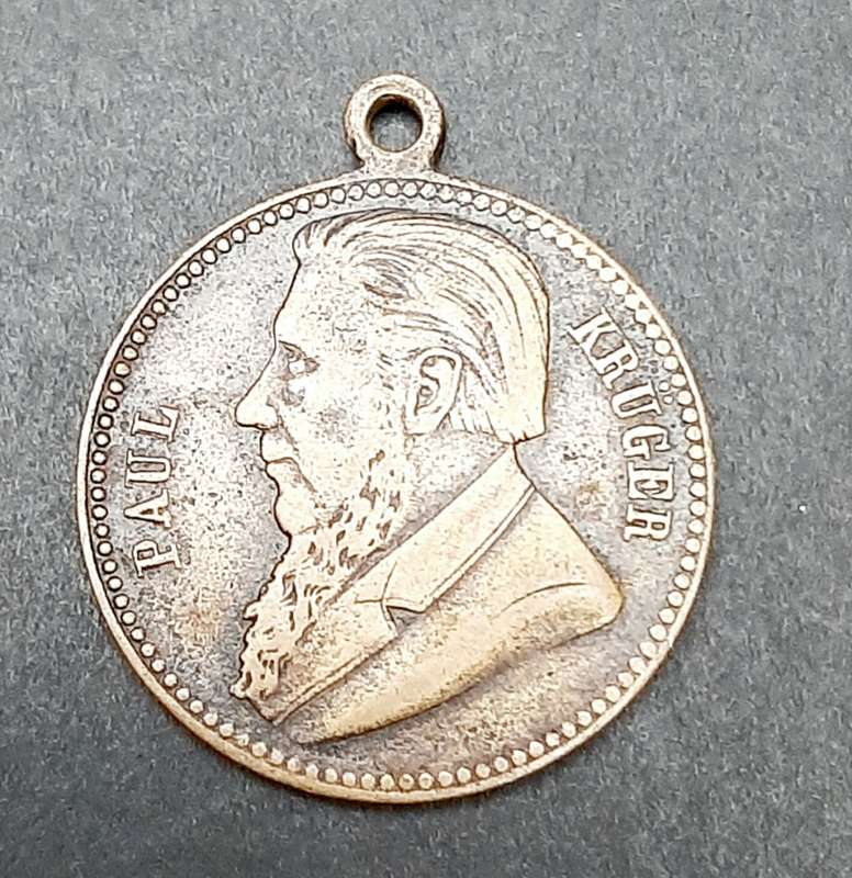 Boer War 1900 German Bronze `Paul Krüger` Independence Struggle Medallion