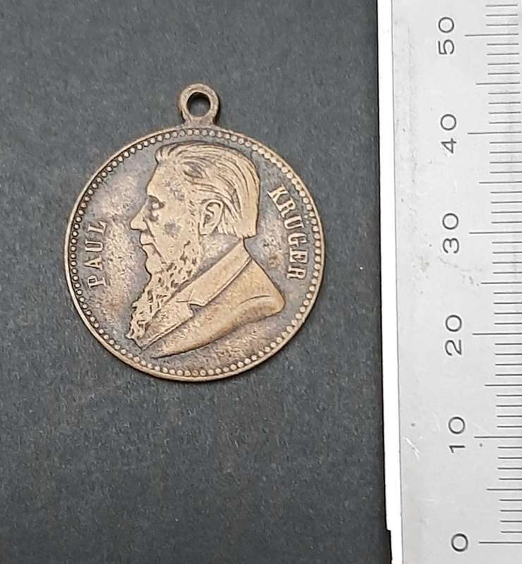 Boer War 1900 German Bronze `Paul Krüger` Independence Struggle Medallion