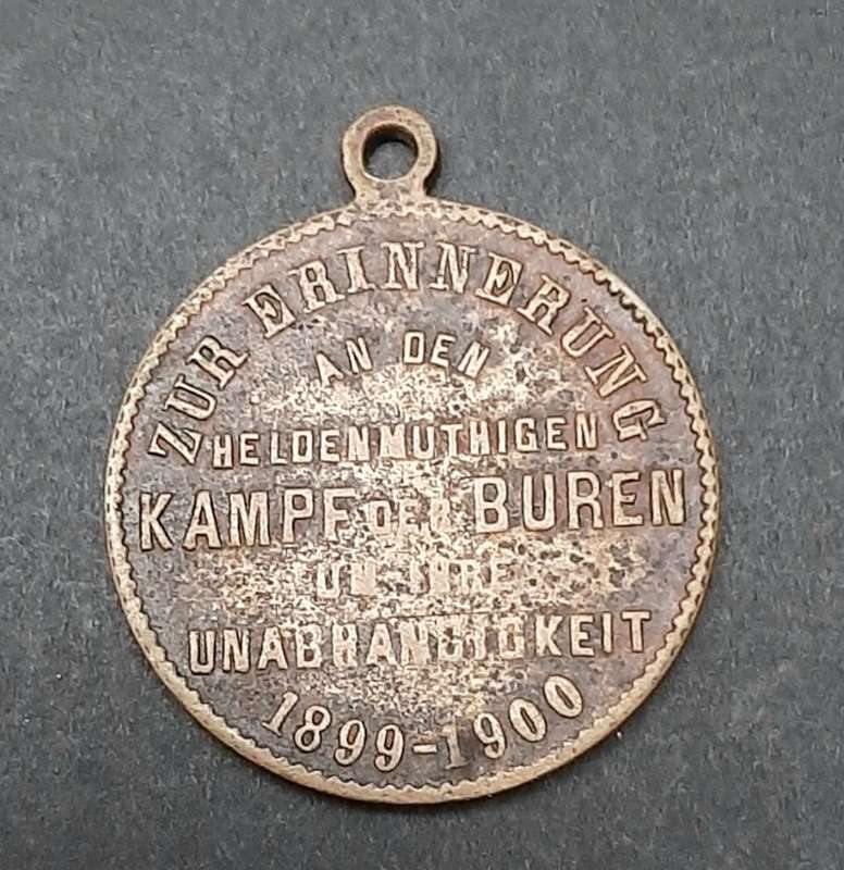 Boer War 1900 German Bronze `Paul Krüger` Independence Struggle Medallion
