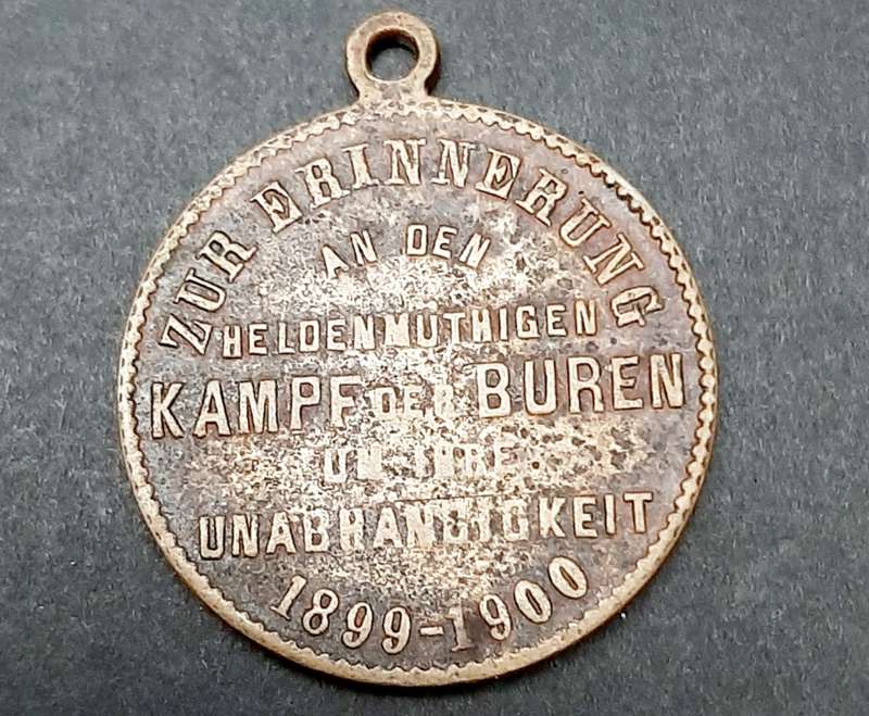 Boer War 1900 German Bronze `Paul Krüger` Independence Struggle Medallion