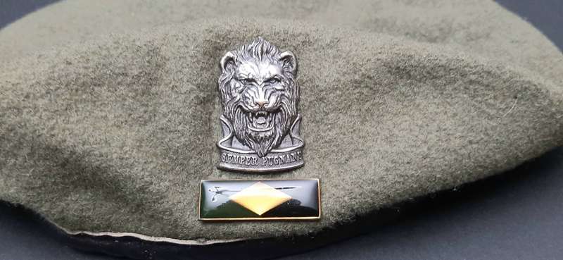 **Border War : 1980s SWATF Reaction Force (Owambo) Beret w/ Infantry Balkie(LARGE).**