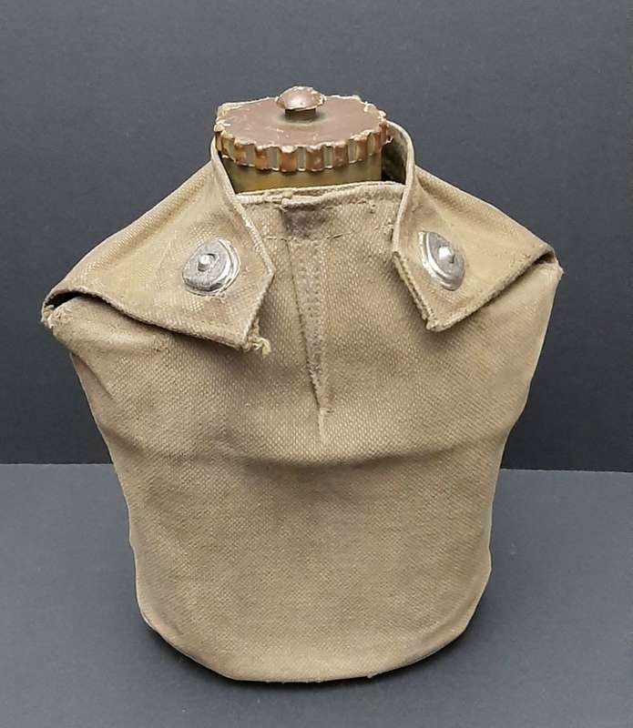 **Rhodesian Bush War: 1970s Rhodesian Army Patt. 61 Canteen w/ Cover.**