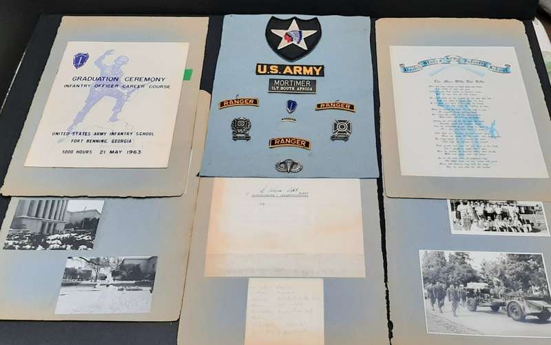 **RARE: Border War 1960s SADF - Maj. General D.J. Mortimer U.S. Officer Exchange Memorabilia (6 Pcs)
